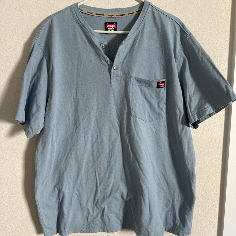Wrangler Light Blue Short Sleeve Tee